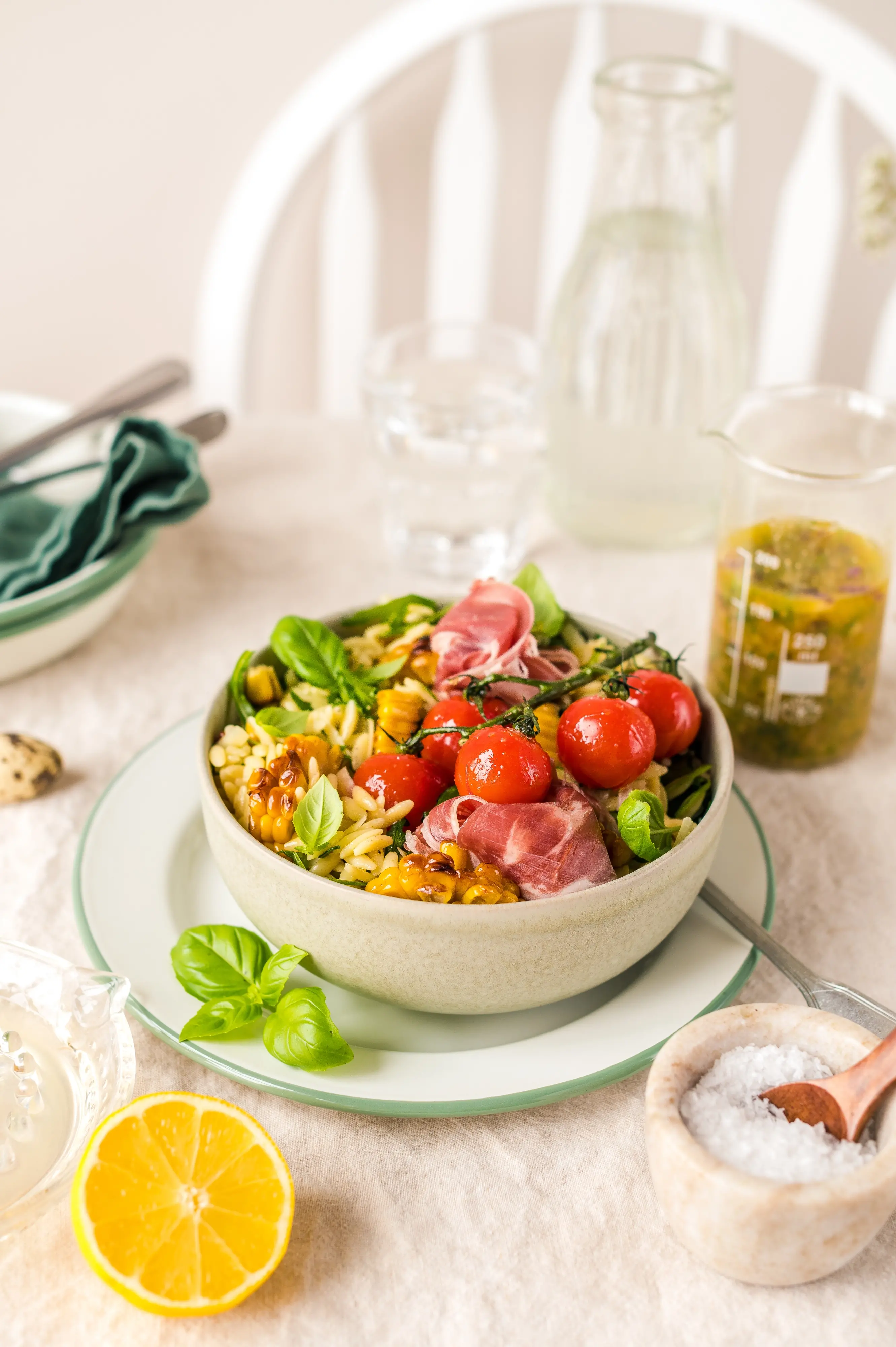 Orzo-Salat mit Tomaten